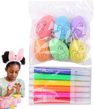 Weiße Ostereier zum Bemalen