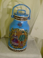 Große handbemalte Milchkanne