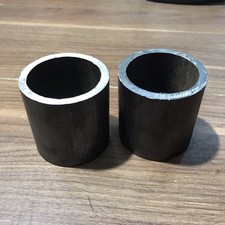 2x stahl Abstand Reststück  Rohr A: 70 mm, In: 57,5 mm, Höhe: 72 mm  (K-51)
