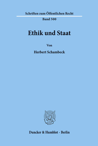 Ethik und staat herbert - staat.,