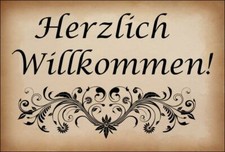 Dekoschild - Herzlich