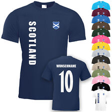 EM 2024 Schottland Scotland T-Shirt Trikot Name Nummer Fußball Fan Team National
