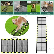Auto Hunderampe klappbar Alu Hundetreppe 188 x 50 cm Rutschfest max 100 kg Neu