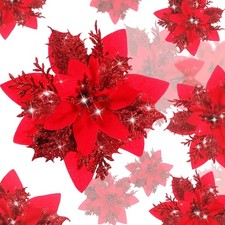 Kunstblumen Weihnachtsstern