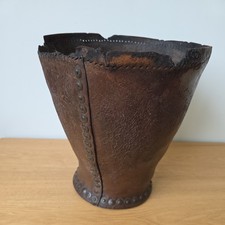 Antiker Feuereimer Leder