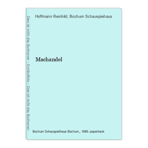 Machandel reinhild hoffmann - machandel,