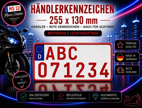 Kennzeichen rot 255 130 - kennzeichen, x