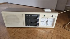 Christian Schwaiger Radio-Clock, Typ: 10 010, Vintage Tischradio/Wecker 70er