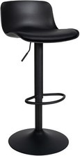 Barhocker Almada Kunstleder-Bezug Höhenverstellbarer Barstuhl Fußstütze Theke