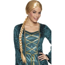 BLONDE DAMEN ZOPFPERÜCKE /