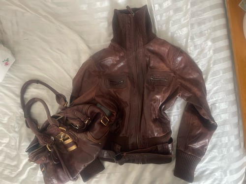 Vintage high neck chocolate - neck,