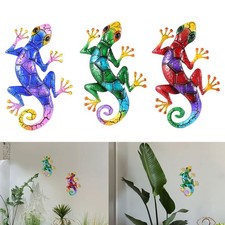 Metall Gecko Echsen Wanddeko