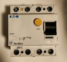 Eaton PXF-25/4/003-A FI-Schutzschalter, 25A, 4-Polig, 30mA, Typ A (236772)
