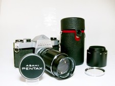 Asahi Pentax Spotmatic SP 1000 mit 135mm Super Takumar Objektiv getestet OK