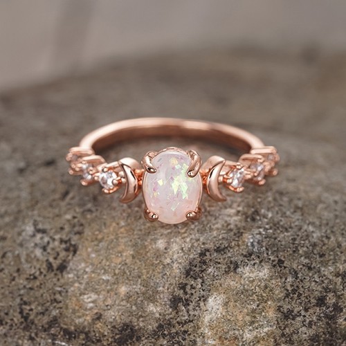 Ring silber rosegold mit - ring,