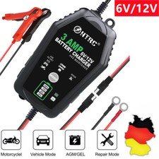 6V/12V-3A Intelligentes Batterieladegerät 12V KFZ Erhaltungsladegerät Reparatur