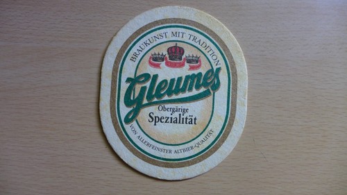 Bierdeckel brauerei gleumes - brauerei,