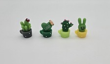 4er Set Mini Kaktus Kunstharz