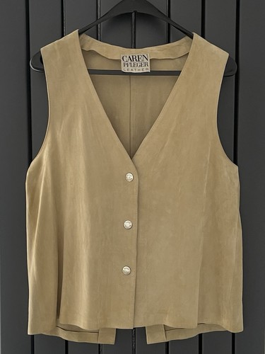 Edle vintage lederweste von - vintage,