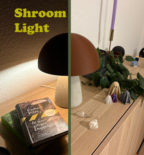 Design Pilzlampe mit Betonsockel - warmes Stimmungslicht - NEU! 24cm Groß