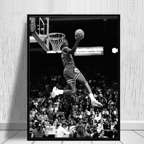 Michael jordan dunk poster - dunk,