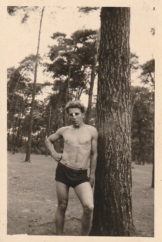 Vintage foto hübscher junger - vintage,