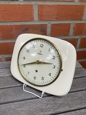 Alte Junghans Küchenuhr Wanduhr 50er/60er Jahre Keramik Vintage Nostalgie Alt