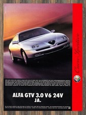 Alfa GTV 3.0 V6 24V - Reklame Werbeanzeige Original-Werbung 1997