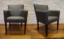 Dunkelgrau Echt Leder