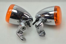 Blinker Chrom Paar vorne mit Chrom Halter original HARLEY DAVIDSON