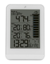 Auriol Funk-Wetterstation Uhrzeitanzeige Funkstation Datumfunktion weiß