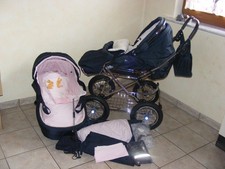 Hesba Kinderwagen / Kombi - Kinderwagen mit sehr viel Zubehör
