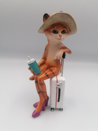 Katze mit hut und highheels - katze,
