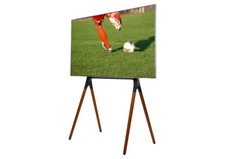 TV Fernseher Standfuß Ständer Design VESA 49-70 Zoll Holz Schwarz/Walnuss