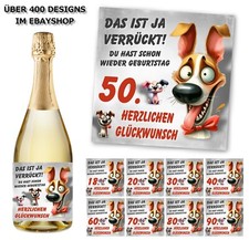 Aufkleber Sektflasche