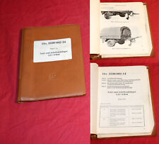 Betriebsanleitung Anhänger 1,5 t , 2 Rad , TDv 14 Bundeswehr Militär