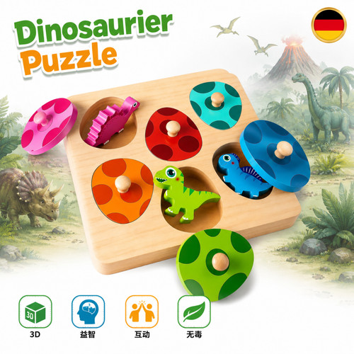 Holzpuzzle dino - holzpuzzle,