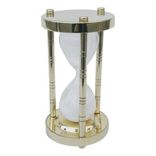 Sanduhr 15 Min. aus Messing 14,5 cm Sea-Club
