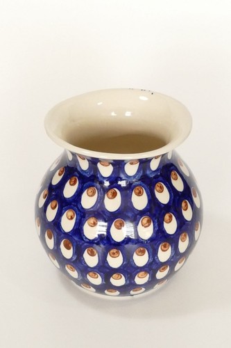 Keramik vase pfauenauge - keramik-vase,