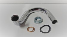 Auspuff Krümmer Krümmerset pas f Simson Roller SR50 SR80 chrom Set Krümmermutter