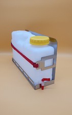 Raumsparkanister 12 L mit Halter mit Auslaufhahn Bügelkanister Weithalskanister