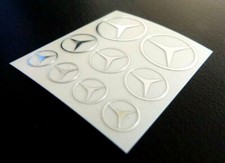 9er SET Mercedes Stern Chrom