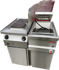 MKN Herd Elektro 2 Platten 5,2 kW mit Palux Frittenwanne auf Unterbau