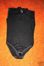 Aparter schwarzer Body Gr. 40/42 von ANTONIA BRANCA mit edler Spitze