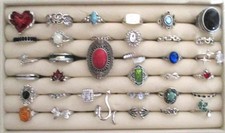 Konvolut Modeschmuck  35 Ringe