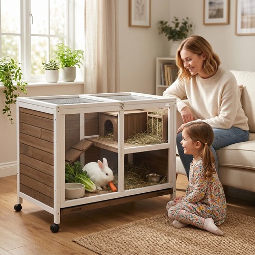 Indoor kaninchenstall - indoor,