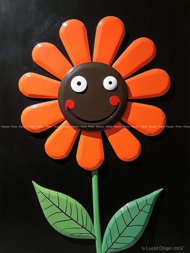 Blumen gestaltet pop art - a4,