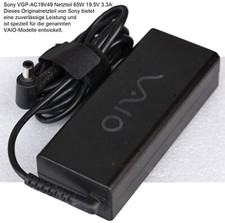SONY LAPTOPNETZTEIL VGP-AC19V49 65W 19.5V AC  Adapter  VPCEE VPCEB VPCCW MMA