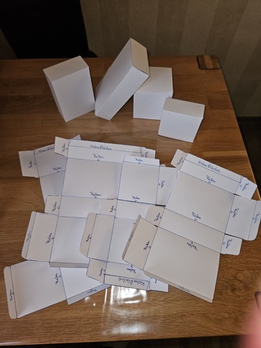 Diy schachtel schablonen - schablonen, set