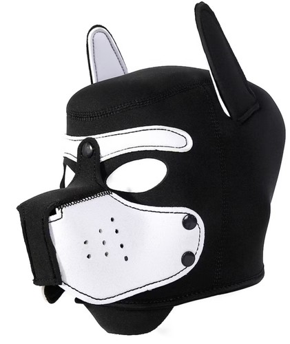 Puppy play hood neopren - puppy, –